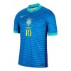 Camiseta de fútbol Brasil Rodrygo 10 Segunda Equipación 2024 - Hombre